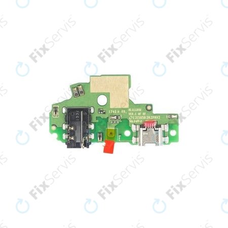 Huawei Honor 9 Lite LLD-L31 - Nabíjací Konektor + Jack Konektor + Mikrofón PCB Doska - 02351SYN, 03024QAS Genuine Service Pack