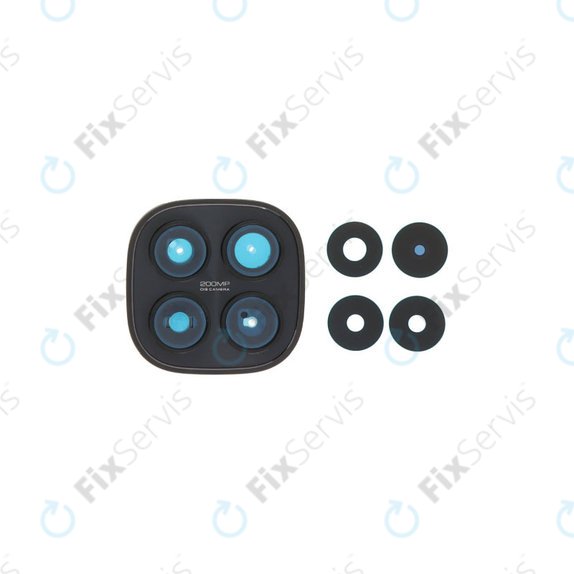 Sklíčko zadnej kamery s rámom pre Xiaomi Redmi Note 15 Pro 5G, Black