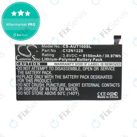 Batéria pre Asus Transformer Book T100, 8150mAh, Li-Pol, 3.8V, C12N1320, HQ