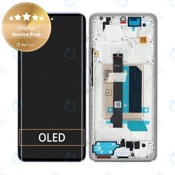 Xiaomi Redmi Note 14 Pro+ 5G - LCD Displej + Dotykové Sklo + Rám (Lavender Purple) - 5600180O16U00 Genuine Service Pack