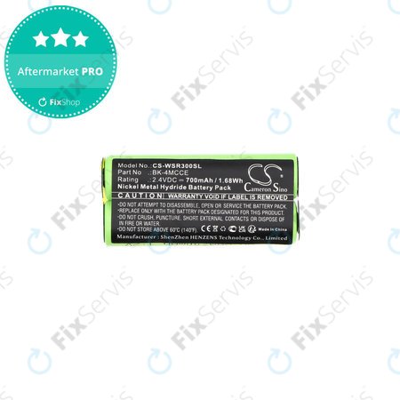 Batéria pre Waterpik 900 Sonic Toothbrush, Sensonic Plus Sr-3000, 700mAh, Ni-MH, 2.4V, BK-4MCCE, HQ