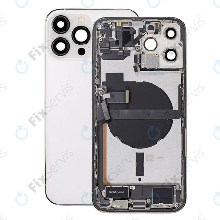Apple iPhone 13 Pro Max - Zadný Housing s Malými Dielmi (Silver)