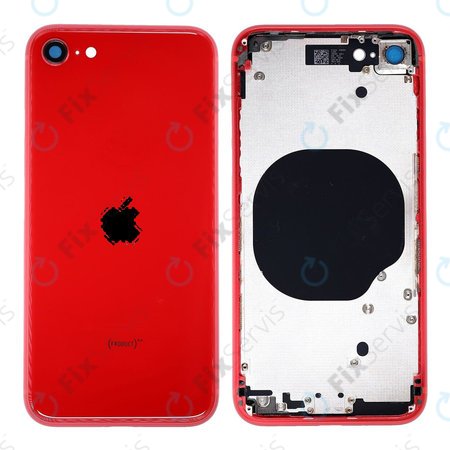 Apple iPhone SE (2nd Gen 2020) - Zadný Housing (Red)