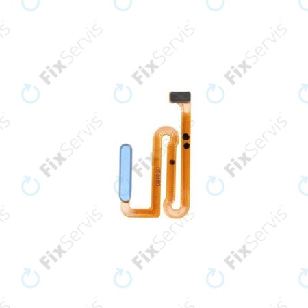 Samsung Galaxy M22 M225F - Senzor Odtlačku Prsta + Flex Kábel (Light Blue) - GH96-14541C Genuine Service Pack