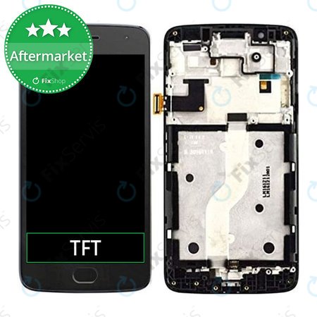Motorola Moto G5 Plus - LCD Displej + Dotykové Sklo + Rám (Black) TFT