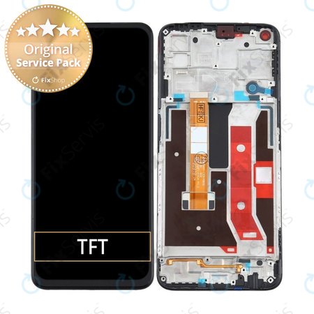 Oppo A72 - LCD Displej + Dotykové Sklo + Rám - REF-OPPOA7201BF Genuine Service Pack