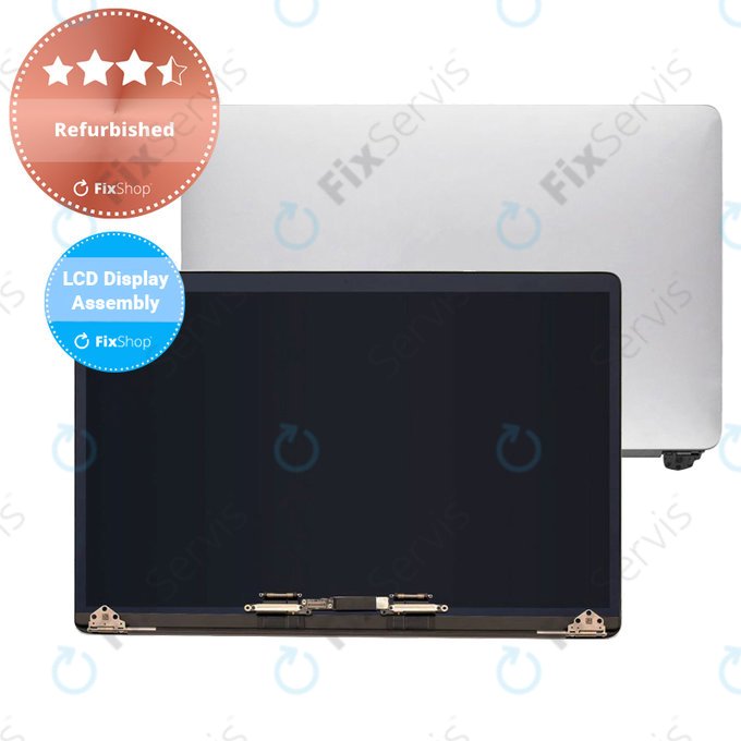 Apple MacBook Pro 15" A1990 (2018 - 2019) - LCD Displej + Predné Sklo + Kryt (Silver) Refurbished