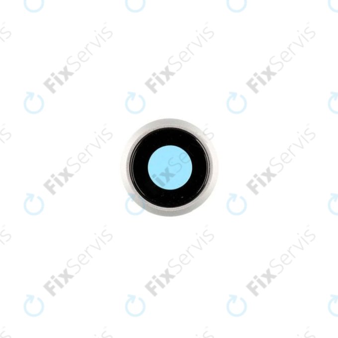 Apple iPhone 8, SE (2020), SE (2022) - Rám + Sklíčko Zadnej Kamery (Silver, White)