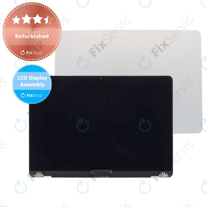 Apple MacBook Air 13" M3 A3113 (2024) - LCD Displej + Predné Sklo + Kryt (Silver) Refurbished