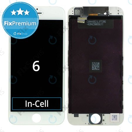 Apple iPhone 6 - LCD Displej + Dotykové Sklo + Rám (White) In-Cell FixPremium