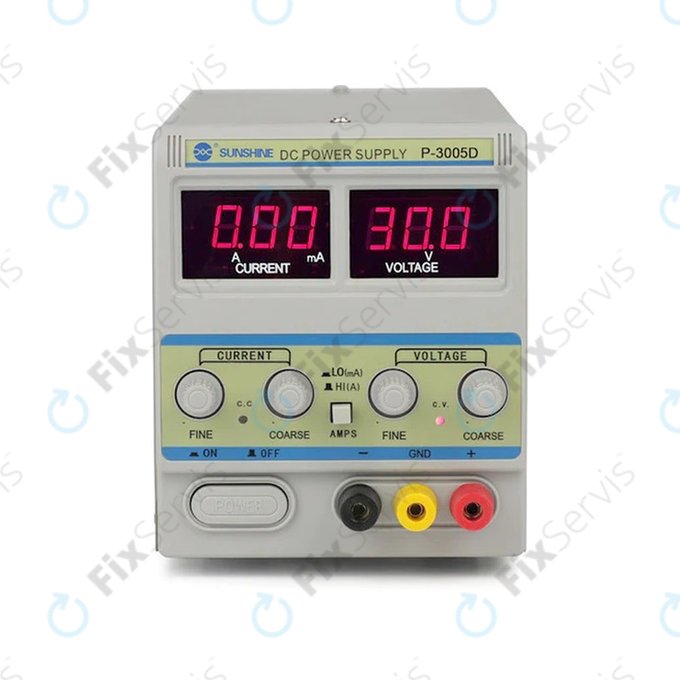 Sunshine P-3005D - Regulovateľný Napájací Zdroj (0-30V, 0-5A)