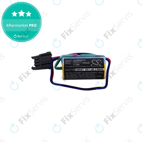Batéria pre Mitsubishi Robot Control PLC, A RH, MR, 1700mAh, Li-MnO2, 3.6V, B9670-MC, HQ