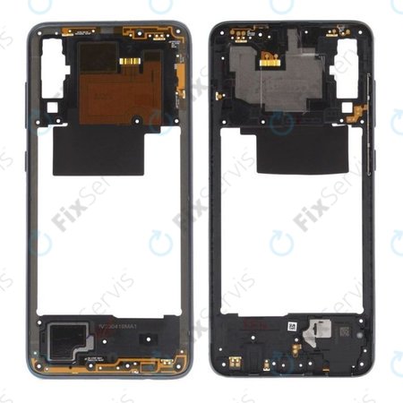 Samsung Galaxy A70 A705F - Stredný Rám (Black) - GH97-23258A, GH97-23445A Genuine Service Pack