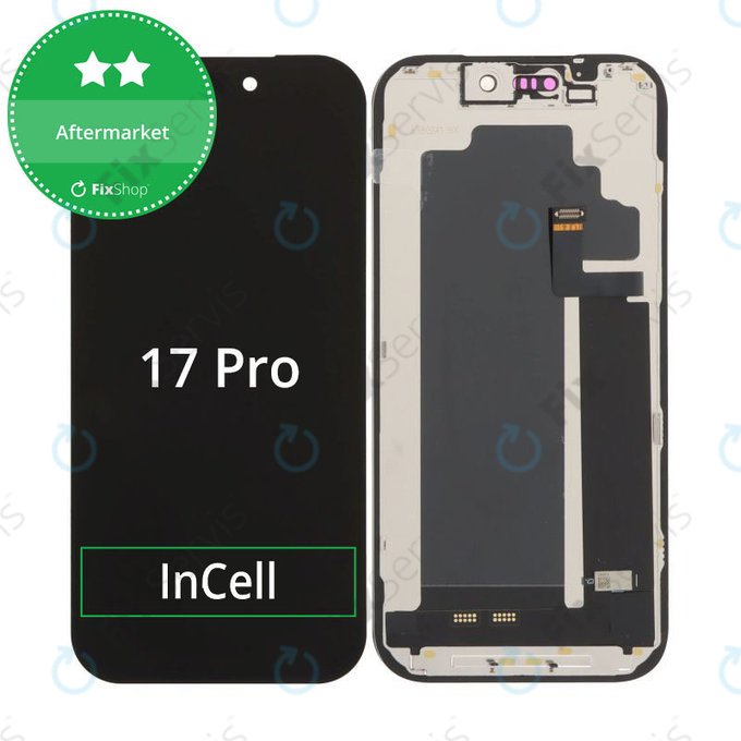 Displej In-Cell FHD pre iPhone 17 Pro, Dotykové sklo s rámom