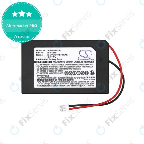 Batéria pre Sony Dualshock 3, 570mAh, Li-Ion, 3.7V, LIP1359, HQ