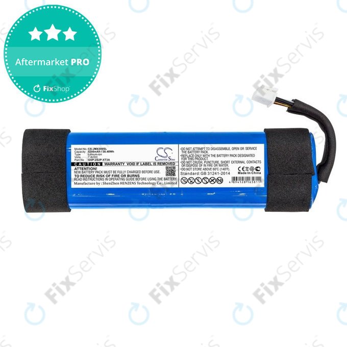 Batéria pre JBL Xtreme 3, 5200mAh, Li-Ion, 7.4V, GSP-2S2P-XT3A, HQ