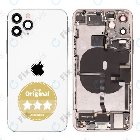 Apple iPhone 11 Pro - Zadný Housing (Silver) Pulled