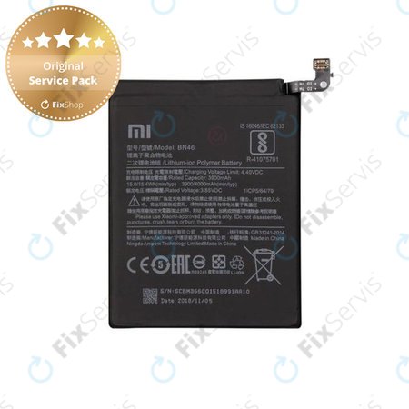 Xiaomi Redmi Note 8T, Redmi Note 6 Pro, Redmi 7, Redmi 8A - Batéria BN46 4000mAh - 46BN46A090H8 Genuine Service Pack