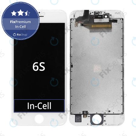 Apple iPhone 6S - LCD Displej + Dotykové Sklo + Rám (White) In-Cell FixPremium