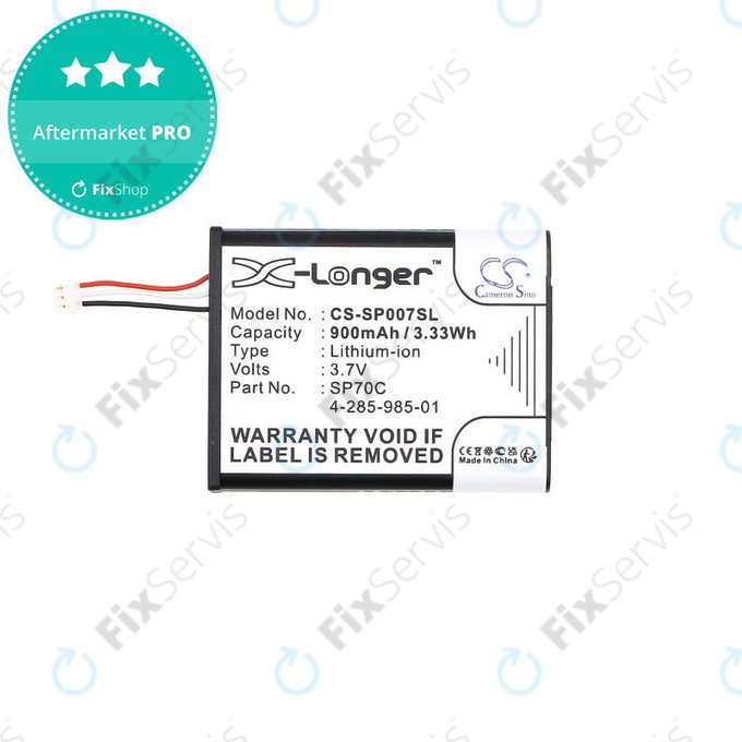 Batéria pre Sony PSP E1000, E1002, E1004, E1008, 900mAh, Li-Ion, 3.7V, SP70C, HQ