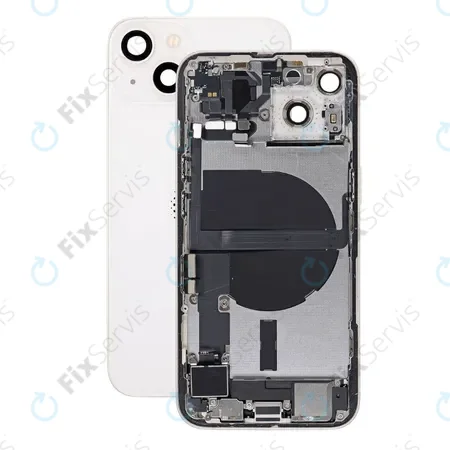 Apple iPhone 13 - Zadný Housing s Malými Dielmi (Starlight)