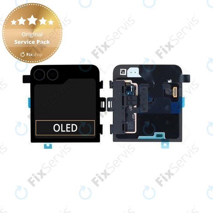Samsung Galaxy Z Flip 6 F741B - LCD Displej + Dotykové Sklo + Rám (Vonkajší) (Crafted Black) - GH97-30012E Genuine Service Pack
