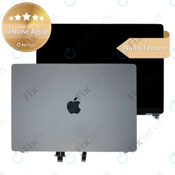 LCD displej pre MacBook Pro 16" A3403 (2024), s predným sklom a krytom, Nano-Texture, Silver, 661-42324, Genuine Apple