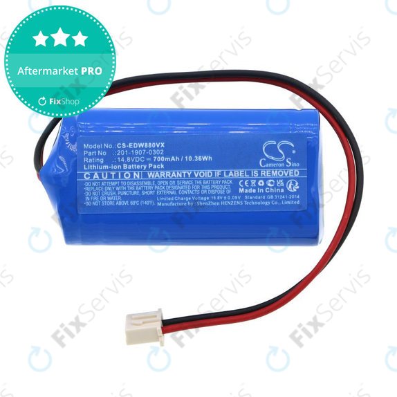 Batéria pre Ecovacs Winbot 880, 700, 700mAh, Li-Ion, 14.8V, 201-1907-0302, HQ