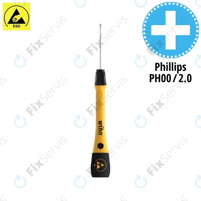 Wiha PicoFinish® ESD 271P - Presný Skrutkovač - Phillips PH00 (2.0mm)