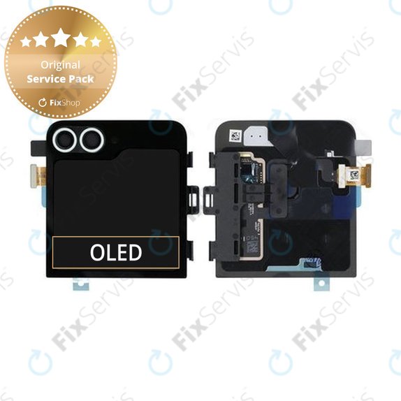 Samsung Galaxy Z Flip 6 F741B - LCD Displej + Dotykové Sklo + Rám (Vonkajší) (Mint) - GH97-30012D Genuine Service Pack