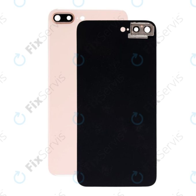 Apple iPhone 8 Plus - Sklo Zadného Housingu s Držiakom Kamery (Gold)
