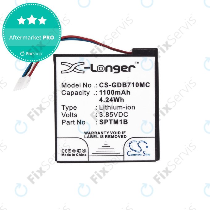 Batéria pre Gopro Hero 7 Silver, White, 1100mAh, Li-Ion, 3.85V, SPTM1B, HQ