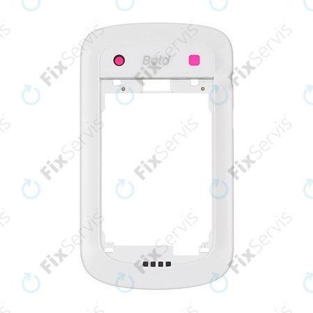 Blackberry Bold Touch 9900 - Stredný Rám (White)