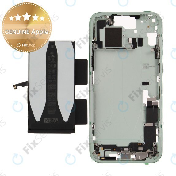 Stredný Rám s Batériou pre iPhone 15 Plus | Green | ZD076-00678 | Genuine Apple