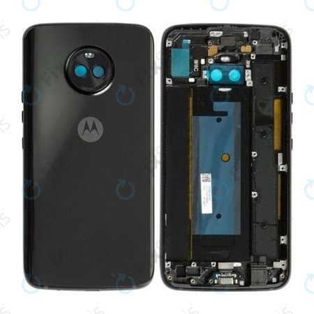 Motorola Moto X4 XT1900 - Batériový Kryt (Super Black) - 5S58C09155 Genuine Service Pack