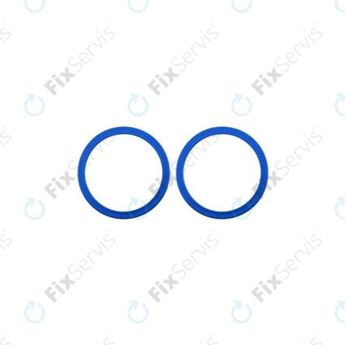 Apple iPhone 12, 12 Mini - Rám Sklíčka Zadnej Kamery (Blue) - 2ks