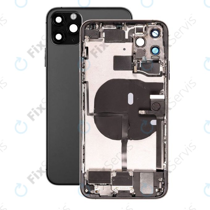 Apple iPhone 11 Pro Max - Zadný Housing s Malými Dielmi (Space Gray)
