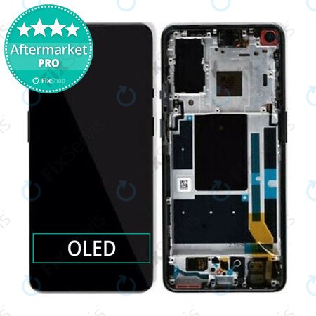 OnePlus 9 - LCD Displej + Dotykové Sklo + Rám (Astral Black) OLED