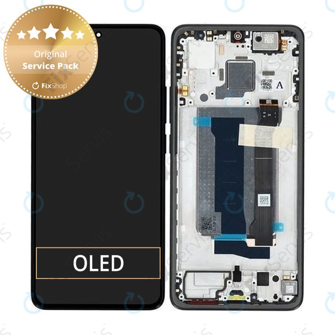 Xiaomi Poco X7 Pro 2412DPC0AG - LCD Displej + Dotykové Sklo + Rám (Black) - 56000300O1000 Genuine Service Pack
