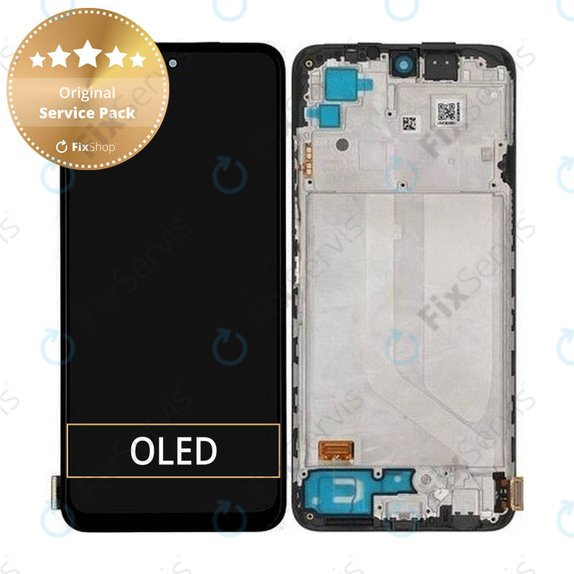Xiaomi Redmi Note 10S - LCD Displej + Dotykové Sklo + Rám (Onyx Gray) - 5600020K7B00, 560002K7BN00 Genuine Service Pack
