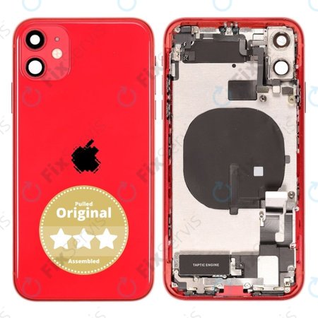 Apple iPhone 11 - Zadný Housing (Red) Pulled