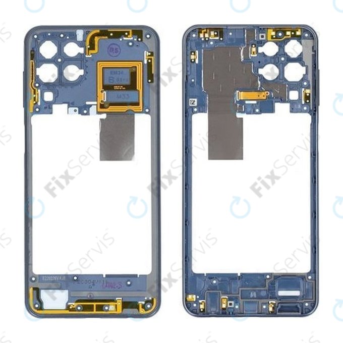 Samsung Galaxy M33 5G M336B - Stredný Rám (Blue) - GH98-47410A Genuine Service Pack
