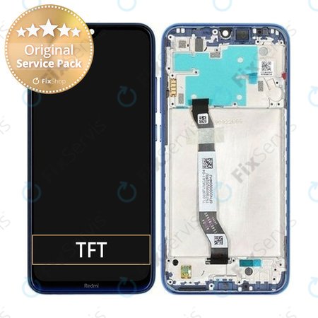 Xiaomi Redmi Note 8 - LCD Displej + Dotykové Sklo + Rám (Neptune Blue) - 5600030C3J00 Genuine Service Pack