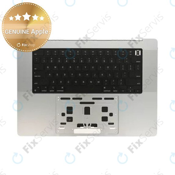 Horný rám klávesnice pre MacBook Pro 16" A2780 (Early 2023), s klávesnicou US a batériou, Silver, 661-32190, Genuine Apple