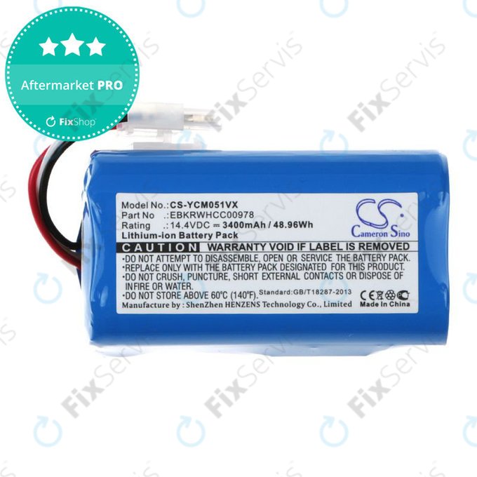 Batéria pre iClebo ARTE YCR-M05, 3400mAh, Li-Ion, 14.4V, EBKRBKDL001039, HQ