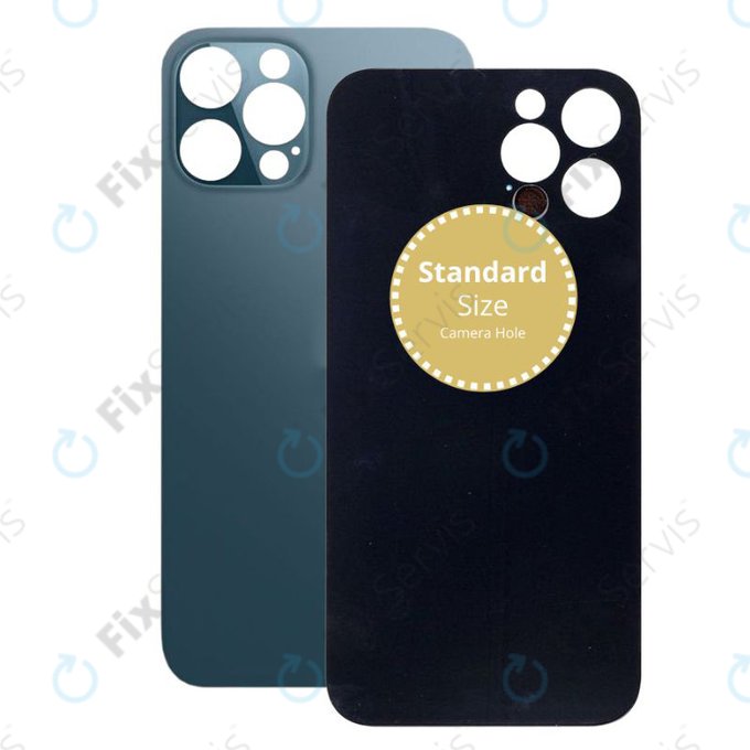 Apple iPhone 12 Pro Max - Sklo Zadného Housingu (Blue)