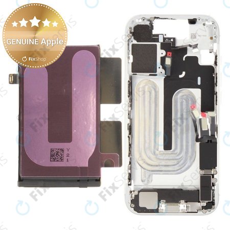 Stredný Rám s Batériou pre iPhone 17 | White | ZD076-00749 | Genuine Apple