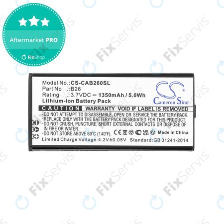 Batéria pre Cat B26, 1350mAh, Li-Ion, 3.7V, B26, HQ