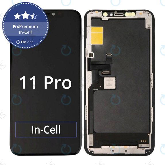 Displej In-Cell FHD pre iPhone 11 Pro, Dotykové sklo s rámom, FixPremium