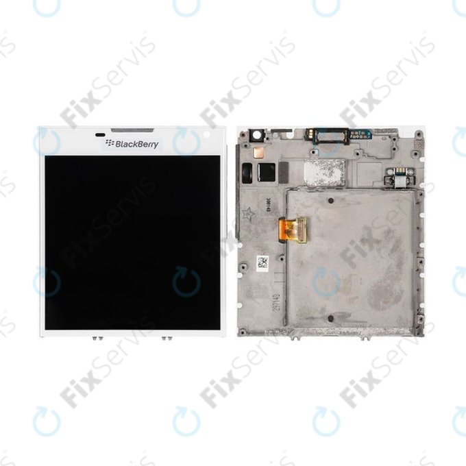 Blackberry Passport - LCD Displej + Dotykové Sklo + Rám (White) TFT